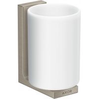 Axor Universal Rectangular kubek na szczoteczki do zębów ścienny nikiel szczotkowany 42604820