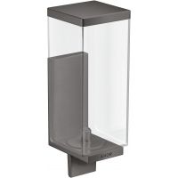 Axor Universal Rectangular dozownik mydła w płynie 600 ml czarny chrom szczotkowany 42610340