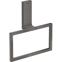 Axor Universal Rectangular wieszak na ręcznik czarny chrom szczotkowany 42623340