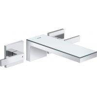 Axor MyEdition bateria umywalkowa podtynkowa 3-otworowa chrom/szkło 47080000