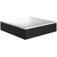 Axor Suite umywalka 40x40 cm nablatowa kwadratowa biały/czarny mat 42003670