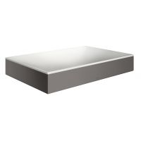 Axor Suite umywalka 60x40 cm nablatowa prostokątna biały/czarny chrom szczotkowany 42004340