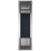 Balneo Wall Box Paper 2 uchwyt na papier toaletowy wnękowy gun metal B0301080302-1