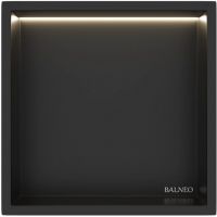 Balneo Wall Box półka wnękowa 30 cm czarna B0101020109-1
