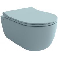 Bocchi V-Tondo miska WC wisząca bez kołnierza niebieski mat 1417-029-0129