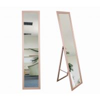 BD Art lustro stojące do garderoby 155x36 cm prostokątne różowe 301120000042