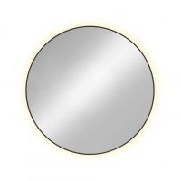 Baltica Design Tiny Border Bright lustro 50x50 cm złote barwa neutralna z włącznikiem bezdotykowym