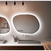 Baltica Design Bright Stain IV lustro 90x64 cm srebrny barwa neutralna z włącznikiem bezdotykowym