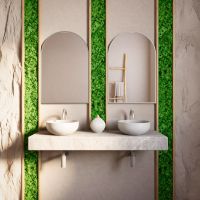 Baltica Design Tiny Border Pastille Cut lustro 60x140 cm srebrne