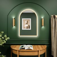 Baltica Design Tiny Border Pastille Cut LED lustro 60x120 cm złote barwa ciepła