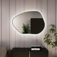 Baltica Design Bright Stain I lustro 100x72 cm butelkowy zielony barwa zimna