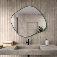 Baltica Design Border Stain III lustro 50x43 cm butelkowa zieleń