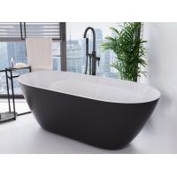 Besco Moya wanna wolnostojąca 159x68,4 cm owalna dwukolorowa #WMD-160-MBW