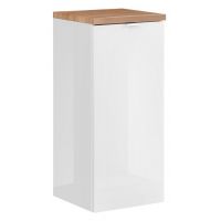 Comad Capri White szafka 35x35x80 cm boczna wisząca biała-dąb CAPRI-WHITE-811B-FSC