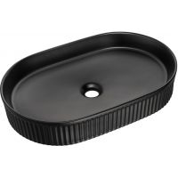 Comad Beyond 3 umywalka 56x36 cm owalna nablatowa czarna BEYOND 3 BLACK ( E-6531 )