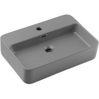 Comad Trust 2 umywalka 55x38 cm prostokątna nablatowa jasnoszara TRUST 2 MATT LIGHT GREY ( E-6282 )