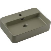 Comad Trust 2 umywalka 55x38 cm prostokątna nablatowa zielona TRUST 2 OLIVER GREEN ( E-6282 )
