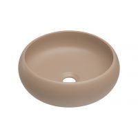 Comad Wiki umywalka 36x36 cm okrągła nablatowa brąz/beż UN-WIKI-MC