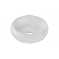 Comad Wiki umywalka 36x36 cm okrągła nablatowa biała UN-WIKI-SW