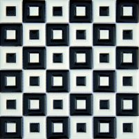 Ceramstic Flash Black&White mozaika ścienna 30x30 cm STR czarny/biały poler