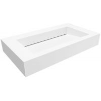 Cristalstone Linea Ideal umywalka 80x45 cm prostokątna ścienna biała U800-MCOLC/BO