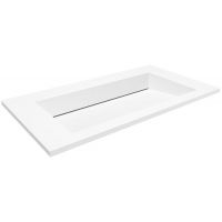 Cristalstone Linea Ideal umywalka 80x45 cm wpuszczana prostokątna biały U800-MCOLC/CR/BO