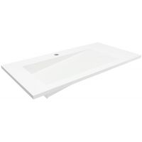 Cristalstone Linea Ideal umywalka 90x45 cm wpuszczana prostokątna biały U900-MBLOLB/CR
