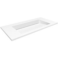 Cristalstone Linea Ideal umywalka 90x45 cm wpuszczana prostokątna biały U900-MCOLC/CR/BO