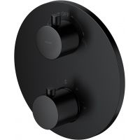 Cersanit Zen bateria wannowo-prysznicowa podtynkowa termostatyczna kompletna czarny mat S951-567