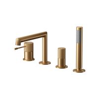 Cersanit Zen bateria wannowo-prysznicowa nawannowa miedź szczotkowana S951-798