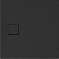 Cersanit Tako Slim brodzik kwadratowy 80x80 cm czarny mat S932-165