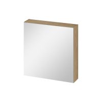Cersanit Ovida szafka 59,4x14,1x59,2 cm z lustrem dąb S1058-015
