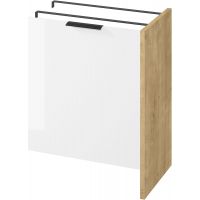 Cersanit City szafka 65 cm pod pralkę stojąca biały/dąb S584-037-DSM