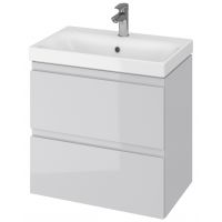Cersanit Moduo umywalka z szafką 60 cm zestaw meblowy Slim biały/szary S801-226-DSM