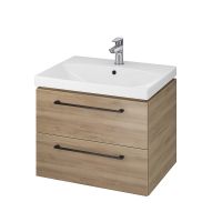 Cersanit Gala umywalka z szafką 60 cm orzech/czarny S801-370