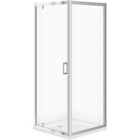 Cersanit Arteco kabina prysznicowa 80x80 cm kwadratowa chrom/szkło przezroczyste S157-009