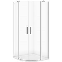 Cersanit Moduo kabina prysznicowa 90x90 cm półokrągła chrom/szkło przezroczyste S162-010