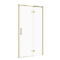 Cersanit Larga drzwi prysznicowe 100 cm uchylne złoty mat/szkło przezroczyste S164-063