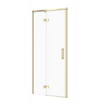 Cersanit Larga drzwi prysznicowe 80 cm uchylne złoty mat/szkło przezroczyste S164-065
