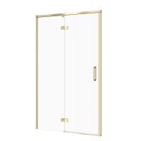 Cersanit Larga drzwi prysznicowe 120 cm uchylne złoty mat/szkło przezroczyste S164-068