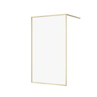 Cersanit Larga ścianka prysznicowa walk-in 120 cm złoty mat/szkło przezroczyste S164-074