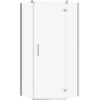 Cersanit City kabina prysznicowa 90x90 cm pięciokątna prawa chrom połysk/szkło przezroczyste S584-080