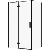 Cersanit City kabina prysznicowa 120x90 cm prostokątna lewa czarny mat/szkło przezroczyste S584-091