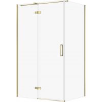 Cersanit City kabina prysznicowa 120x90 cm prostokątna lewa złoty połysk/szkło przezroczyste S584-093