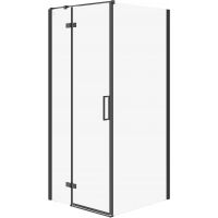 Cersanit City kabina prysznicowa 90x90 cm kwadratowa lewa czarny mat/szkło przezroczyste S584-102