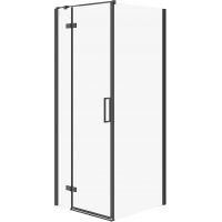 Cersanit City kabina prysznicowa 80x80 cm kwadratowa lewa czarny mat/szkło przezroczyste S584-106