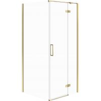 Cersanit City kabina prysznicowa 90x90 cm kwadratowa prawa złoty połysk/szkło przezroczyste S584-109