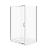 Cersanit Iva kabina z brodzikiem 120x90 cm prostokątna chrom połysk/szkło przezroczyste S601-248