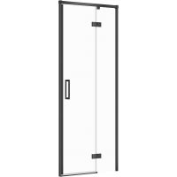 Cersanit Larga drzwi prysznicowe 80 cm prawe czarne/szkło przezroczyste S932-123