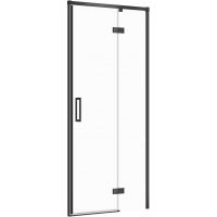 Cersanit Larga drzwi prysznicowe 90 cm prawe czarne/szkło przezroczyste S932-124